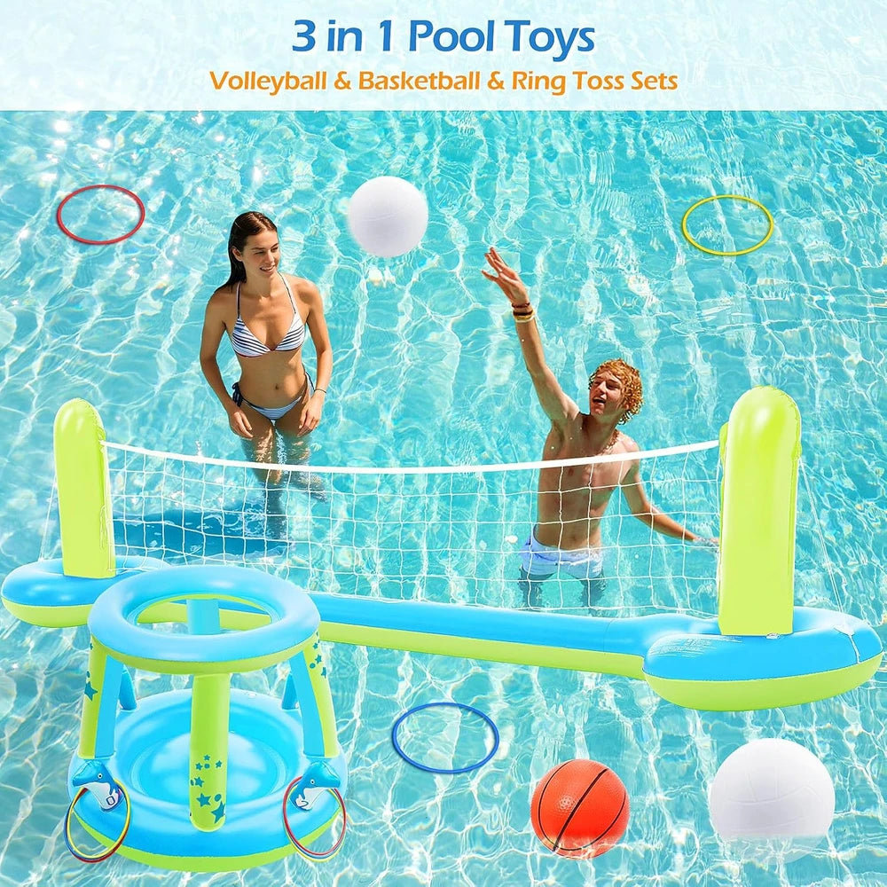 Jasonwell 3-in-1 Pool Games Set
