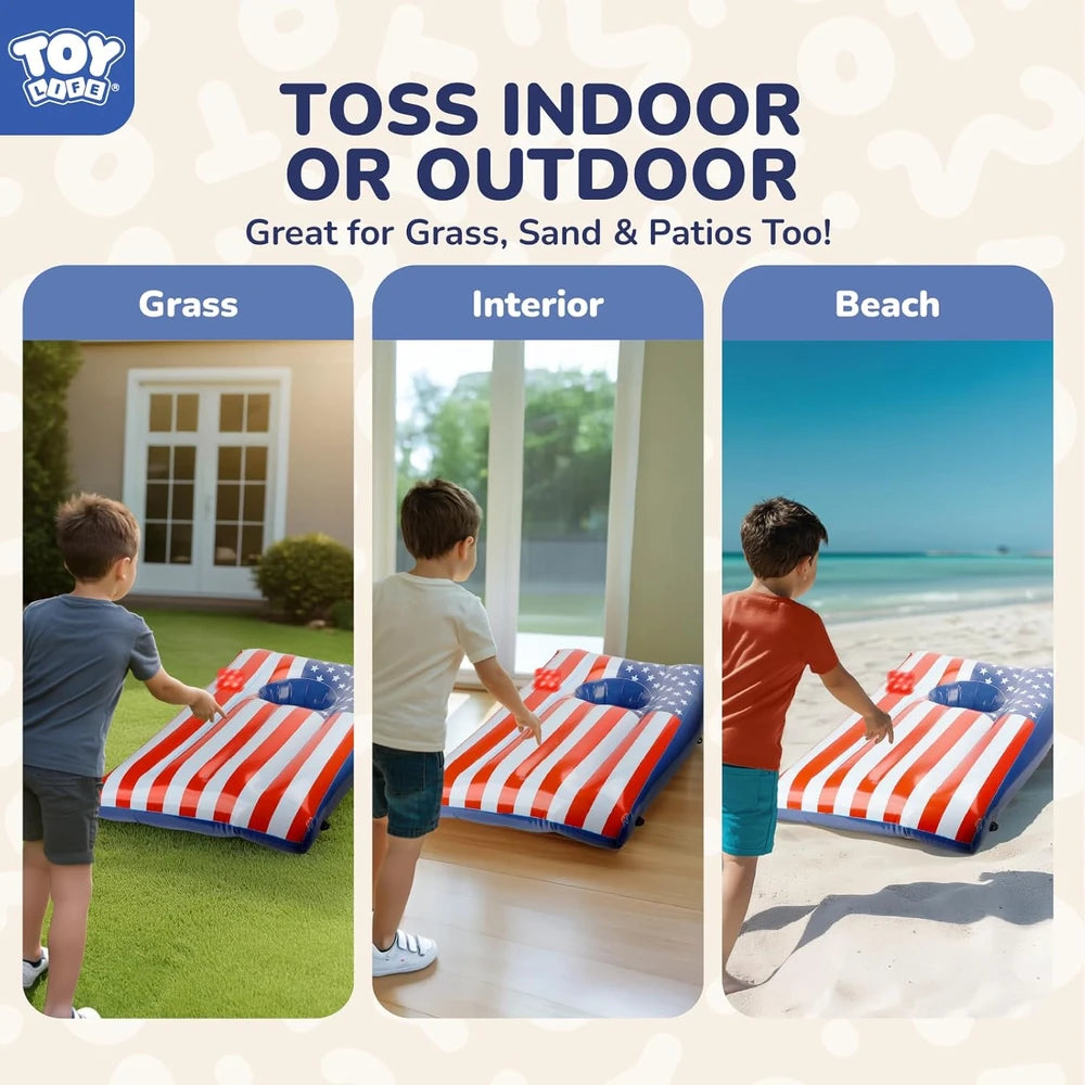 Toy Life Inflatable Cornhole Set