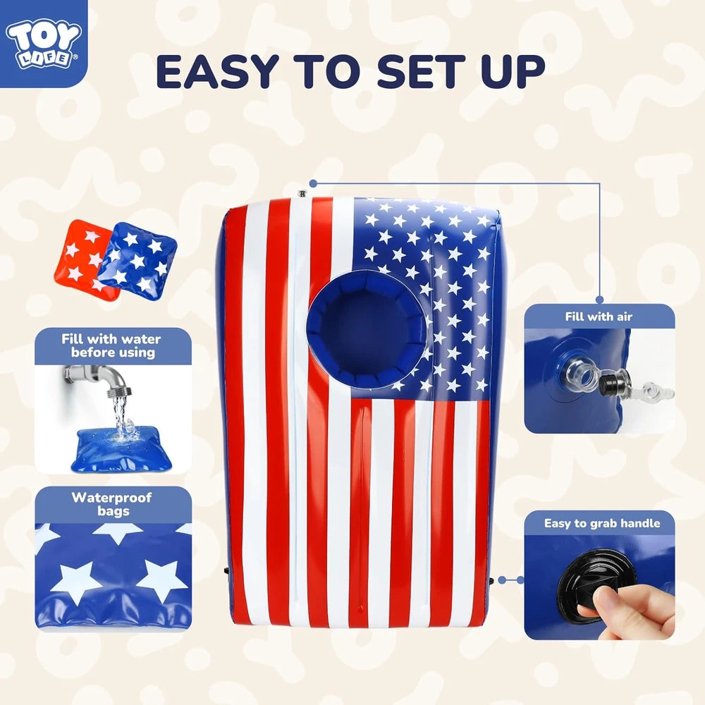 Toy Life Inflatable Cornhole Set