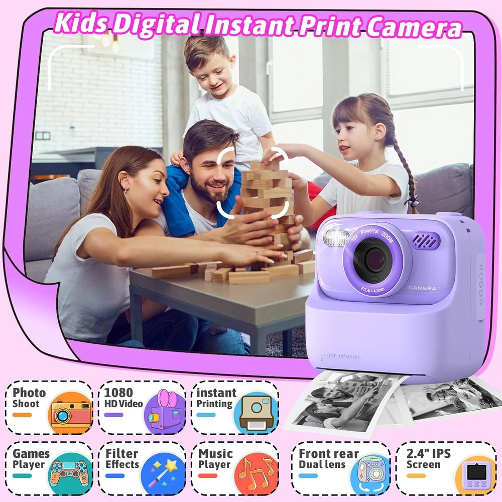 Kids Instant Print Camera